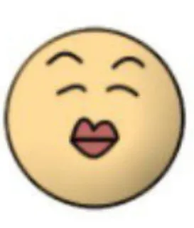 🌟 表情符号, 亲吻, 开心, 脸 telegram sticker