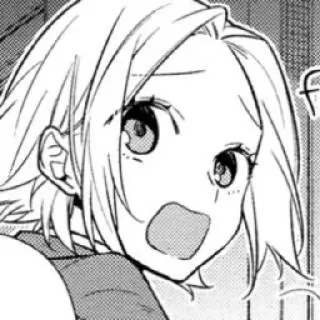 💭 アニメ, マンガ, 漫画, カートゥーン, ポートレート, 女の子, びっくり, 衝撃 telegram sticker