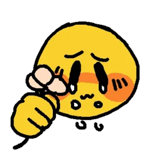 🌹 emoji, crying, sad, cute telegram sticker