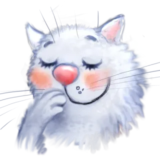 😽 cat, animal, sticker, cute, pet, cartoon telegram sticker