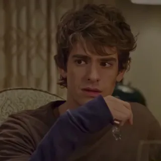 💋 Andrew Garfield actor, man, portrait, pensive, brown hair telegram sticker