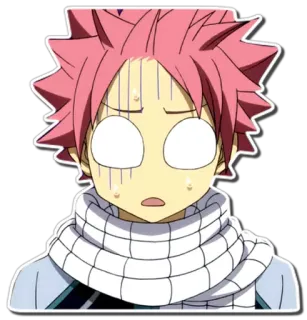 😵 Natsu Dragneel Fairy Tail anime, character, fanart, manga, natsu, fairy tail, dragneel telegram sticker