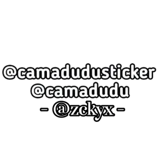 📍 @camadudusticker @camadudu - @zcky sticker, username, social media whatsapp sticker