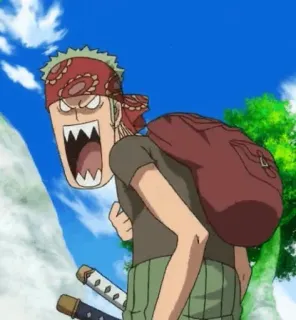 🤌 Zoro One Piece Roronoa Zoro, Anime, One Piece, Szermierz, Pirata, Zły whatsapp sticker