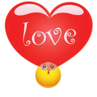 ❤ Love Herz, Liebe, Emoji, Beziehung, Valentinstag telegram sticker