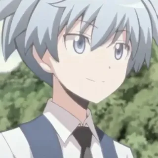 🌀 Nagisa Shiota Assassination Classroom Anime, Mangá, Nagisa Shiota, Assassination Classroom, Desenho animado whatsapp sticker