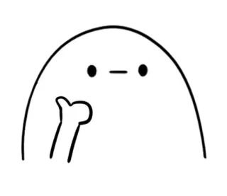 🥚 Desenho animado, Blob, Gesto, Ofensivo telegram sticker