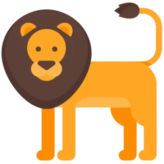😀 лев, животное, млекопитающее, дикая природа, король, кошка, зоопарк telegram sticker