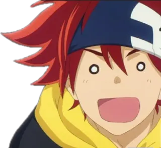 😶 Anime, geschockt, Cartoon, überrascht, Gesichtsausdruck telegram sticker