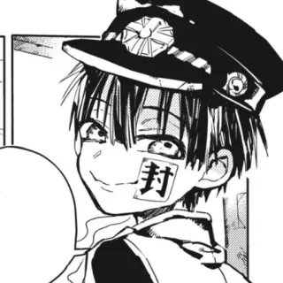 📎 Hanako-kun Toilet-bound Hanako-kun 封 Anime, Mangá, Personagem, Uniforme escolar, Fantasma, Sobrenatural, Japonês whatsapp sticker