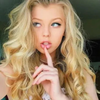 🔥 Frau, blonde Haare, Porträt, Mädchen, Schönheit, Person telegram sticker