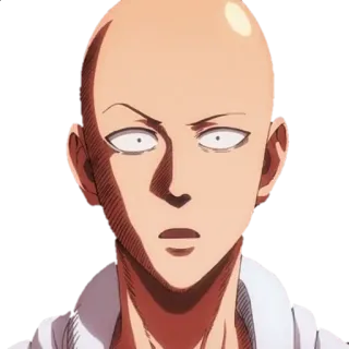 😳 Saitama One-Punch Man Аниме, Герой, Лысый, Сайтама, Ванпанчмен telegram sticker