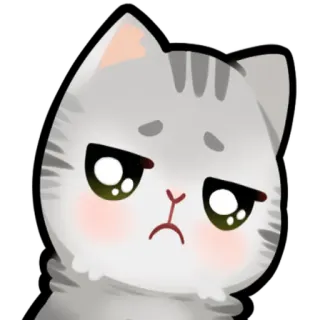 ☹️ cat telegram sticker