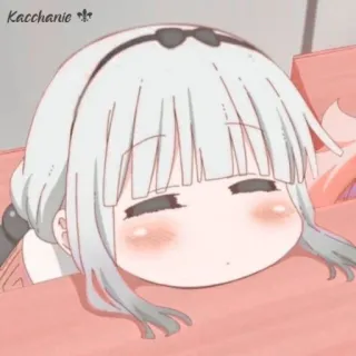 💕 Kanna Kamui Miss Kobayashi's Dragon Maid Kacchianie Anime, Kanna Kamui, Carino, Kawaii, Manga, Dragon Maid telegram sticker