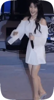 💃 IU kpop, singer, idol, korean, music, performance telegram sticker