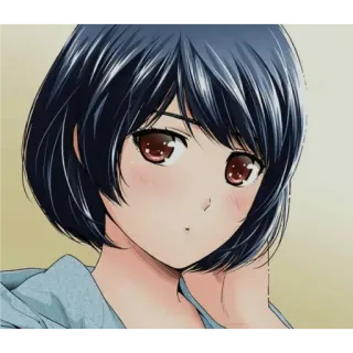 🙂 Anime, Manga, Vrouw, Meisje, Cartoon, Portret, Illustratie telegram sticker