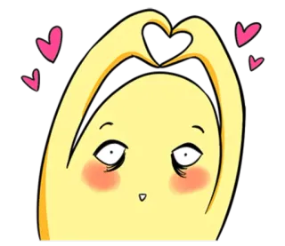 ❤ schattig, hart, liefde, cartoon, kawaii telegram sticker