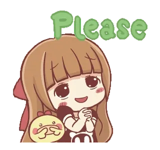 🍞 Please милый, девушка, пожалуйста, просьба, запрос telegram sticker