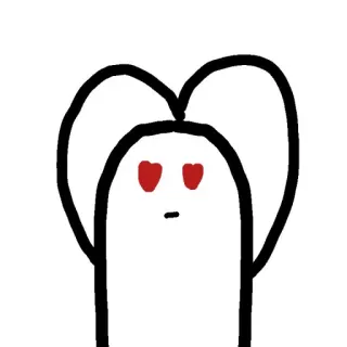 🌱 사랑, 하트, 만화, 귀여운, 눈 telegram sticker