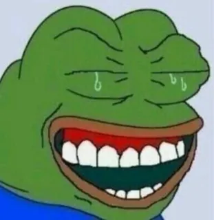 😂 Pepe the Frog pepe, frosch, meme, internet meme, humor, cartoon telegram sticker