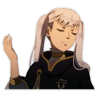 🥱 Noelle Silva Black Clover anime, character, noelle silva, black clover telegram sticker