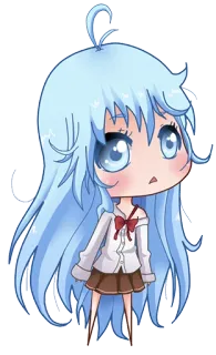 😏 Anime, Mangá, Chibi, Estudante, Kawaii, Fofo, Desenho animado, Desenho telegram sticker