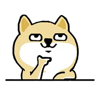 🤔 狗狗币, 狗, 动物, 表情包, 搞笑, 冒犯, 中指 whatsapp sticker