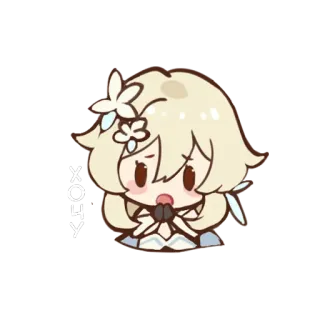 🥺 XOHY อนิเมะ, จิบิ, น่ารัก, สติกเกอร์, การ์ตูน telegram sticker