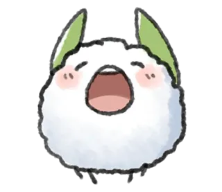 💭 かわいい, カワイイ, 漫画, キャラクター, フレンドリー telegram sticker