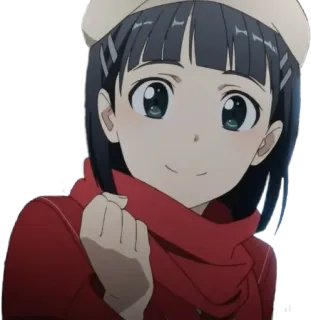 😃 Suguha Kirigaya Sword Art Online anime, character, Suguha Kirigaya, Sword Art Online telegram sticker