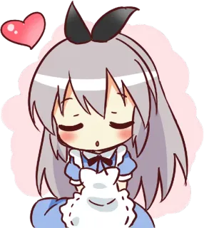 ❤️ Anime, Chibi, Süß, Kawaii, Mädchen, Cartoon telegram sticker