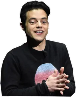 👏 Rami Malek Rami Malek, Ator, Celebridade, Mr. Robot, Bohemian Rhapsody telegram sticker