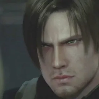 😒 Leon S. Kennedy Resident Evil Resident Evil, Леон С. Кеннеди, Видеоигра, Персонаж, Персонаж видеоигры telegram sticker