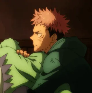 🎴 Yuji Itadori Jujutsu Kaisen Anime, Jujutsu Kaisen, Yuji Itadori, Charakter, Manga, Fanart telegram sticker
