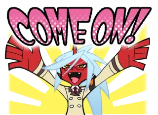 👊 COME ON! anime, manga, angry, yelling, cartoon telegram sticker