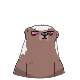 😮 สัตว์, หมี, การ์ตูน, ง่วง, เหนื่อย telegram sticker