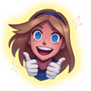 👍 thumbs up, approval, positive, happy, cartoon, emoticon telegram sticker