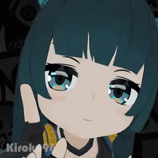 ✋ Kirok99 애니메이션, 아바타, 움직이는, 여성, 여자, 귀여운 telegram sticker