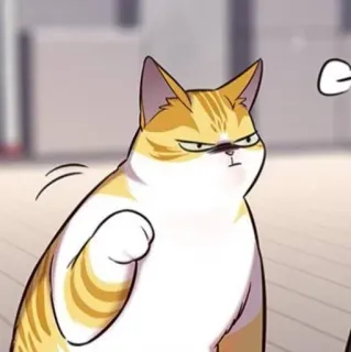 🥜 cat, angry, cartoon, animal, domestic cat, pet telegram sticker