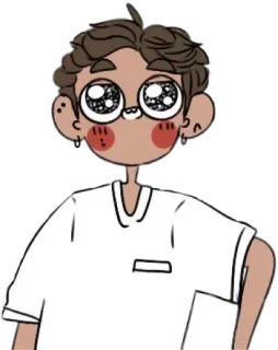 😏 cartoon, sticker, character, cute, animation telegram sticker