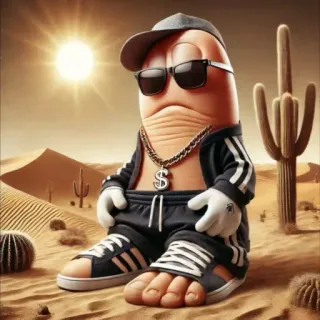 🤩 Cartone animato, Occhiali da sole, Deserto, Personaggio, Adidas, Simbolo del dollaro, Tuta da ginnastica, Fagiolo telegram sticker