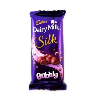 🍫 Dairy Milk Silk Bubbly cioccolato, latte, seta, frizzante, cadbury, dolce, caramella whatsapp sticker