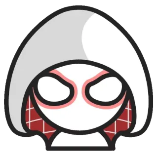 😍 Spider-Gwen spidergwen, marvel, komik, pahlawan, spiderverse, stiker telegram sticker