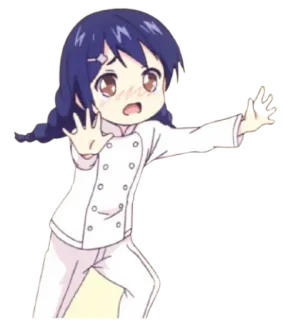 😢 Anime, Chef, Mignon, Fille, Nourriture whatsapp sticker
