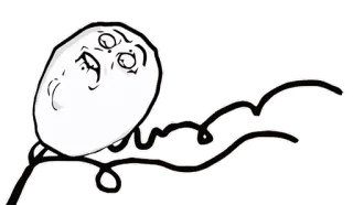 🏃‍♂️ meme, face, upside down, funny whatsapp sticker