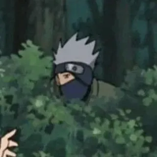 🥷 Kakashi Naruto Kakashi, Naruto, anime, hidden, bush, ninja telegram sticker