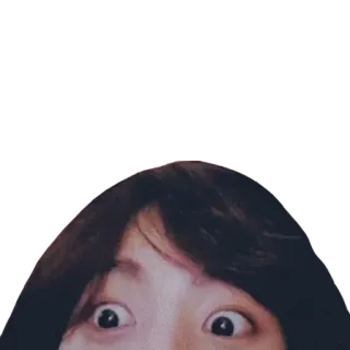 👀 augen, schauen, frau, überrascht, gesicht, kopf telegram sticker