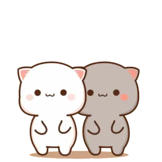 🙂 cats, cute, kawaii, cartoon, animals whatsapp sticker
