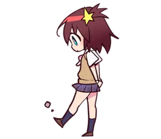 🙄 anime, girl, cute, dancing whatsapp sticker