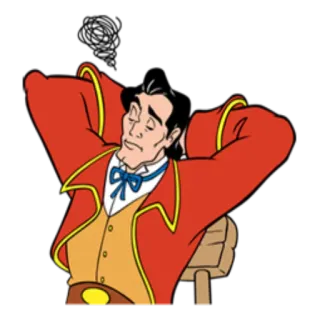 😕 Gaston Beauty and the Beast แกสตัน, ดิสนีย์, โฉมงามกับเจ้าชายอสูร, การ์ตูน, ตัวละคร telegram sticker